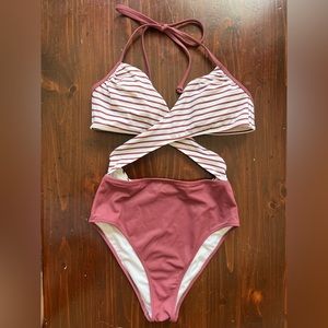 Victoria’s Secret PINK One Piece Body Wrap Swimsuit
